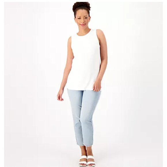 Peace Love World Unites Us Women Rib Tank Top sz S Love Red A596114 - Picture 3 of 8